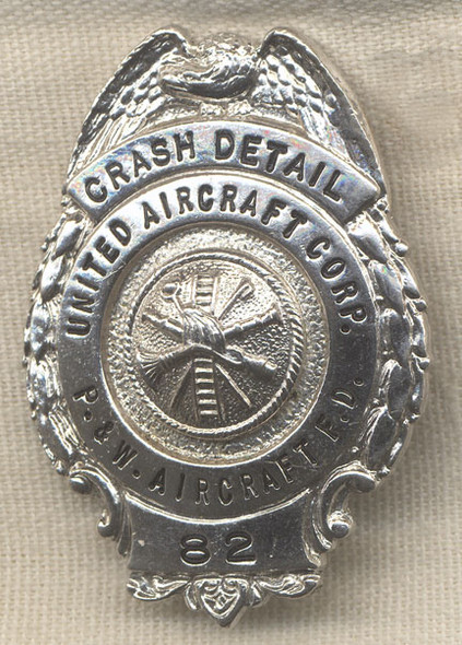1950s Pratt & Whitney Aircraft Crash Crew Badge