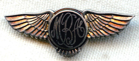 Rare '60s Martin-Baker Aircraft Co. (UK) Caterpillar Club-Type Lapel Wing Given to Nam Vet
