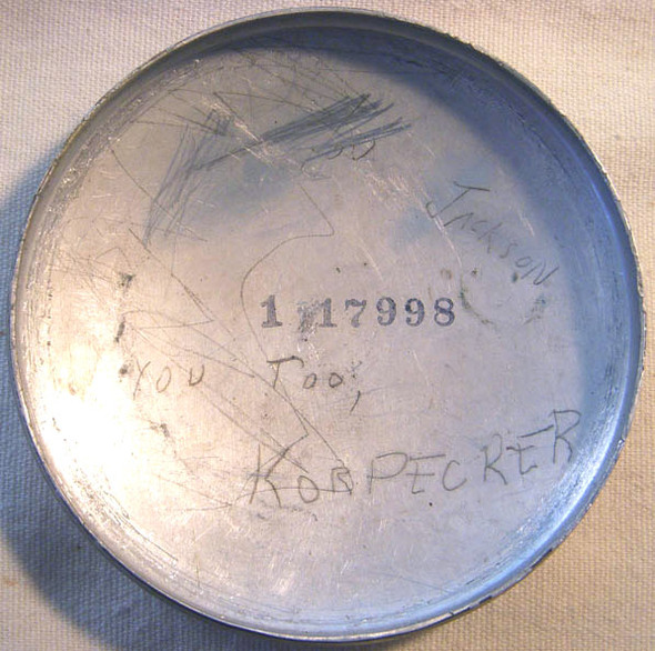 WWII Boeing Aluminum Control Wheel Center Cap as Used on B-17-Fs and Earlier