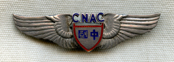 Extremely Rare WWII CNAC (Chinese National Aviation Corp) Flight Engineer Shirt Wing