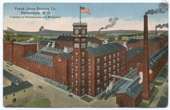 Great Ca 1900 Frank Jones Brewing Company Post Card from Portsmouth, New Hampshire
