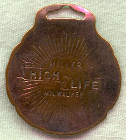 Pre-Prohibition Miller Enamel Watch Fob - Breathtaking!