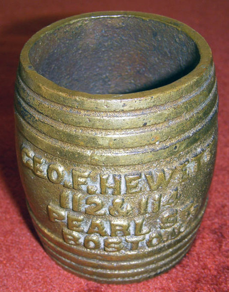 Great 1880s Bass & Co. Ale Star Label Advertising Match Holder by G.F. Hewett, Boston