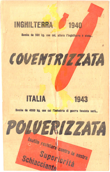 WWII USAAF Propaganda "Superiorita" Leaflet Dropped on Italian Troops<p>NO LONGER AVAILBLE
