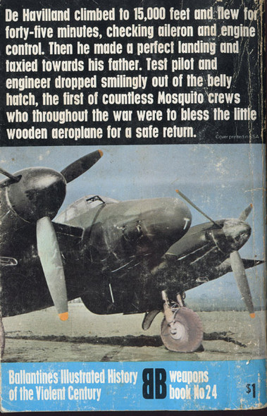 1971 "Mosquito: Wooden Wonder" Weapons Book No. 24 Ballantine's Illustrated History of World War II