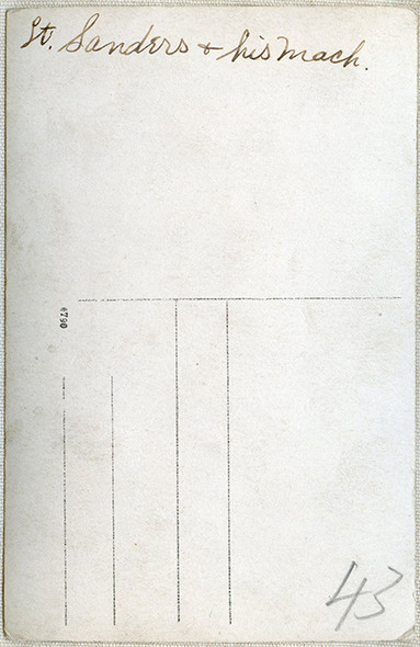 Great WWI RPPC of 166th Aero Sq. Pilot Standing with his DH-4 Aircraft