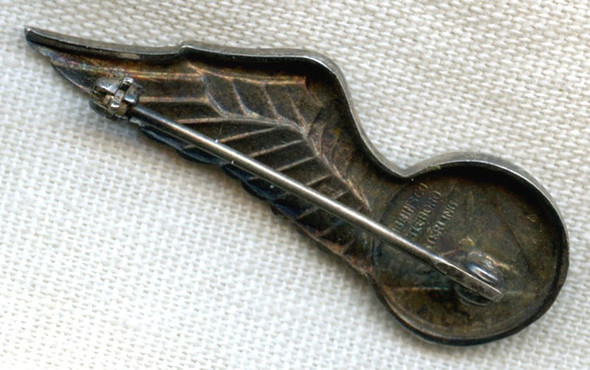 Rare WWII Civil Air Patrol (CAP) Observer Wing by Robbins in Sterling