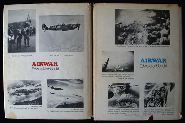"AIRWAR" Vol 1 & 2 by Edward Jablonski Illustrated History of WWII Air Power