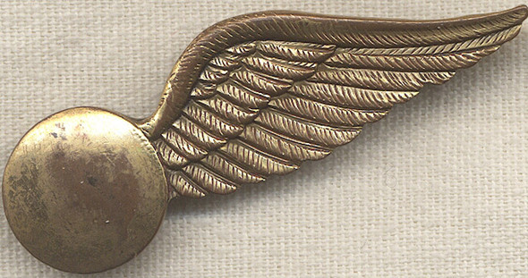 Very Rare, Unofficial "Flight Attendant" Wing for WWII US Army Civilian ATC