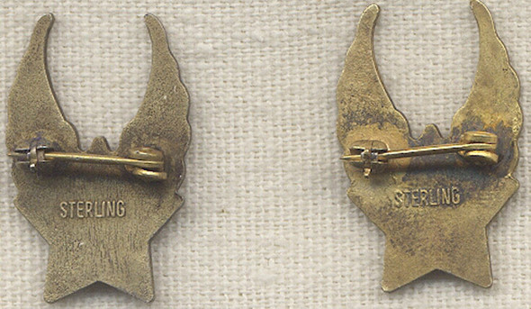 Exceedingly Rare WWII US Army Civilian ATC Flight Instructor Collar Insignia