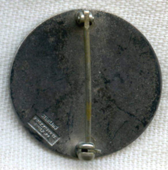 Scarce Early Ducks Unlimited Sponsor Badge in Sterling Designed by Richard E. Bishop