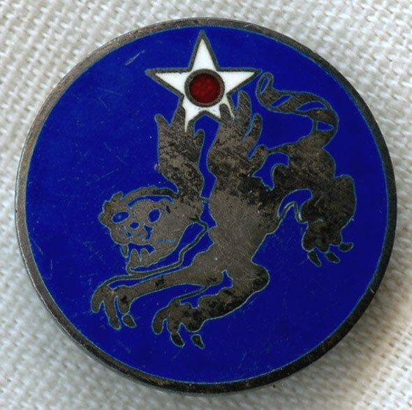 Sterling Silver WWI USAAF 14th Air Force DI