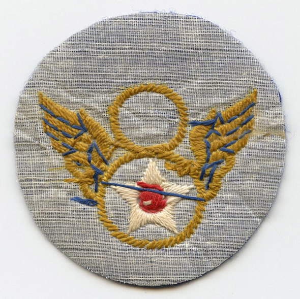 Early WWII UK-Made USAAF 8th Air Force "Clipped Wing" Patch Beautifully Embroidered