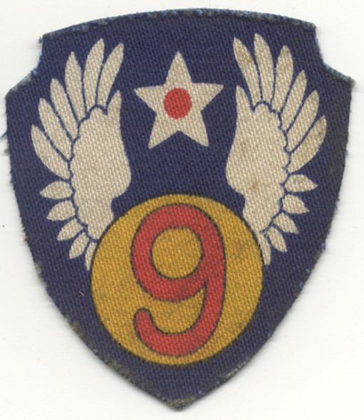 WWII US 9th Air Force Printed Shoulder Patch
