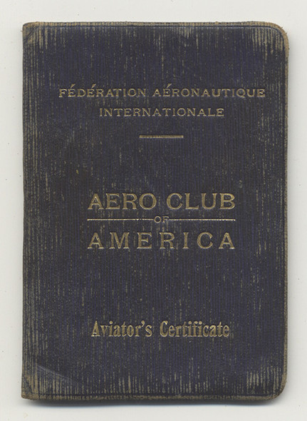 WWI Aero Club of America ID Booklet for Pilot Joseph V. Rempsen