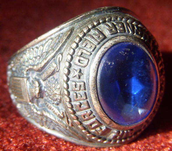Beautiful Sterling WWII USAAF Pilot Ring from Turner Field, Georgia