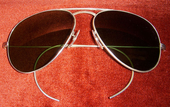 WWII Aviator Sunglasses (Private Purchase) with New Replaced Nose Pads