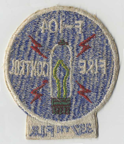 1950s USAF  337th Fighter-Interceptor Squadron F-104 Fire Control Jacket Patch NOT AVAILABLE
