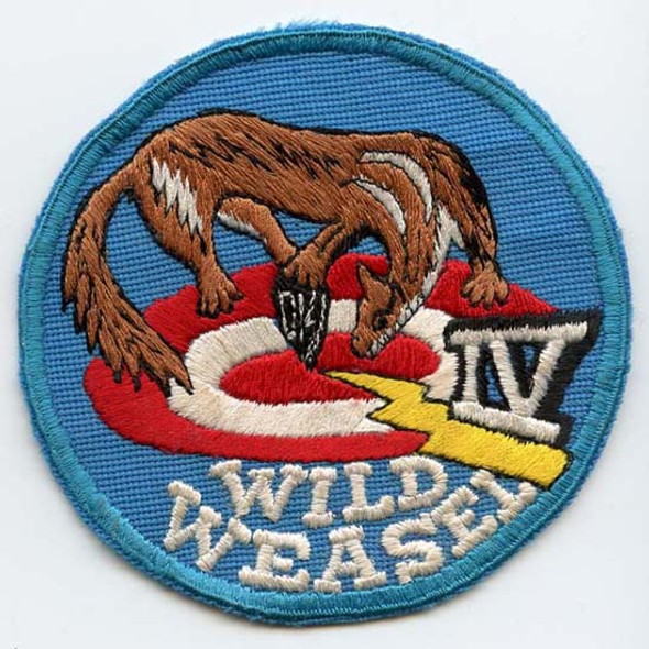 Circa 1960s USAF Wild Weasel IV Jacket Patch Thai-Made<p> NO LONGER AVAILABLE
