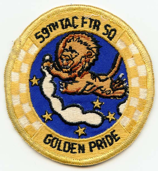 USAF 59th Tactical Fighter Squadron "Golden Pride" Patch
