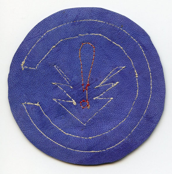 Extremely Rare 2nd Air Commandos Grp, 10th AF CBI-Made Leather SHOULDER SZ Patch