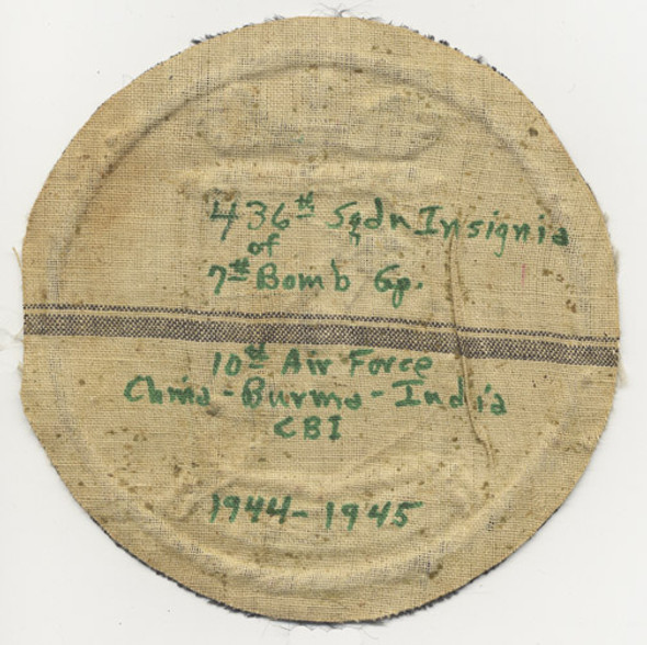 Beautiful Handmade in Asia Jacket Patch for the 7th Bomb Group, 10th Air Force