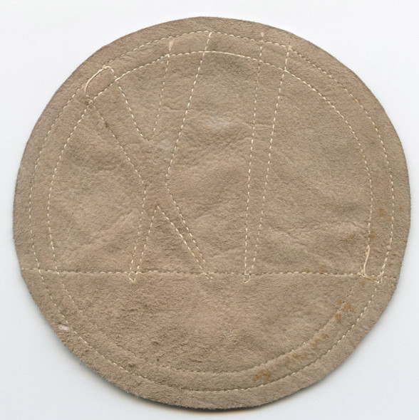 Mint, Unused WWII Chinese-Made US 9th Bomb Squadron, 7th Bomb Group, 10th AF Leather Patch