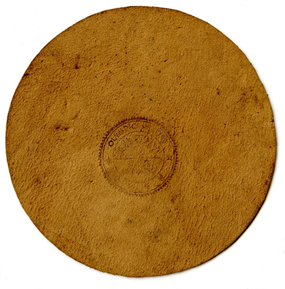 Ext. Rare Chinese-Made Leather Patch 425th Bomb Sq., 308th Bomb Grp., 14th AF w/Stamp