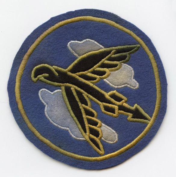 Early 1950s USAF 525th Fighter-Bomber Squadron Jacket Patch Embroidered in Germany & Photos