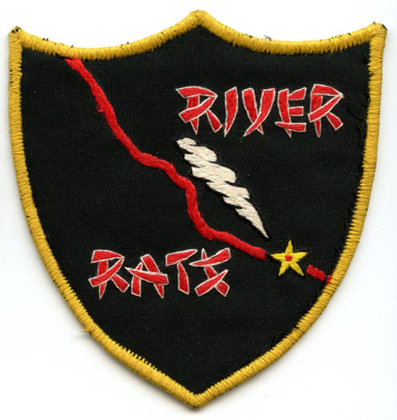 Large Vietnam War Thai-Made US Air Force "River Rats" Patch in Excellent Condition