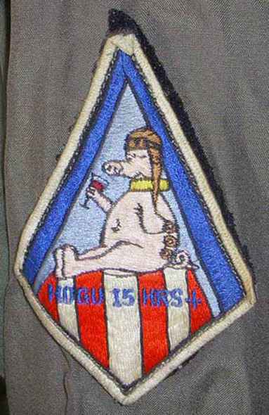 1960s USAF Navigator Flight Suit with Surveillance HOGU Novelty Patch (Less Than 12 Made)