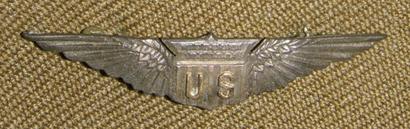 WWI USAS Overseas Cap in French Cut with "Cap" Wings in Gold & Silver