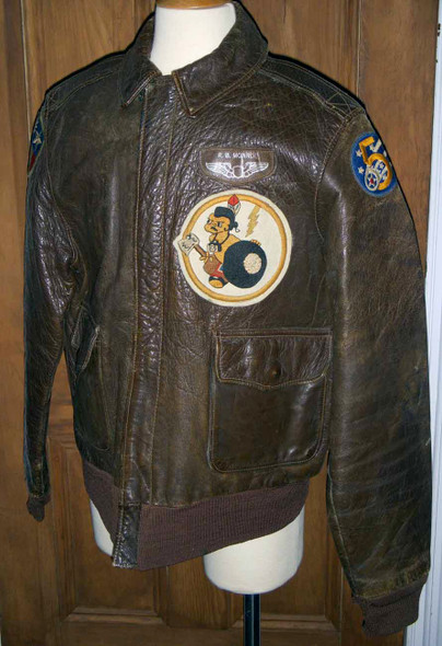 WWII 5th USAAF P-38 Lightning Pilot Decorated A-2 Flight Jacket 8th Photo-Recon Squadron