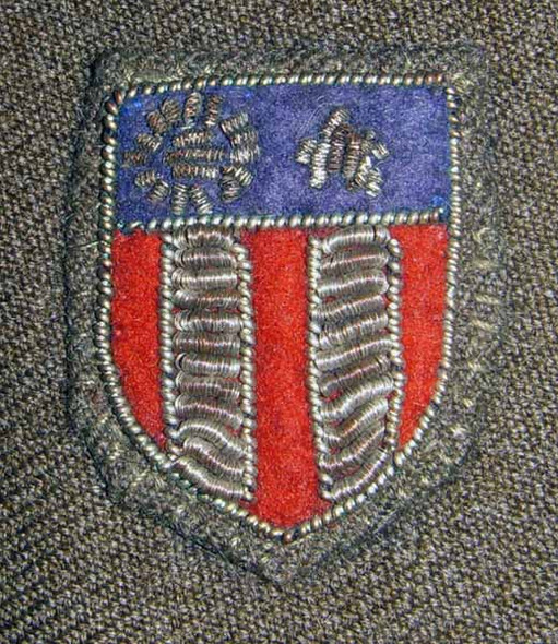 Great WWII USAAF EM Overseas Cap with Theatre-Made CBI DI in Bullion