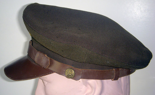 High Quality WWII Private Purchase USAAF Enlisted "Crusher" Visor Cap of TSgt Allen P. Gray