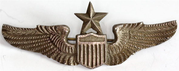 Very Unusual CBI Chinese-Made Sand-Cast USAAF WWII Senior Pilot Wing