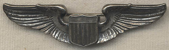 WWII USAAF Pilot Wing in Sterling by Josten <p> NO LONGER AVAILABLE