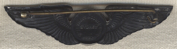 Stunning WWII Australian Made AAF Crew Wing