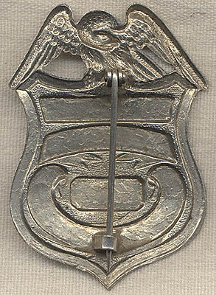 Ca. 1900 Union Telegraph Lines Officer #4 Cleveland Ohio Badge