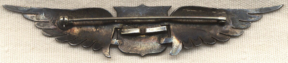 Stunning WWI Oversize US Air Service Pilot Wing by Eisenstadt