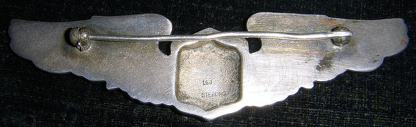 Rare Sterling WWII USAAF Glider Pilot Wing by Balfour