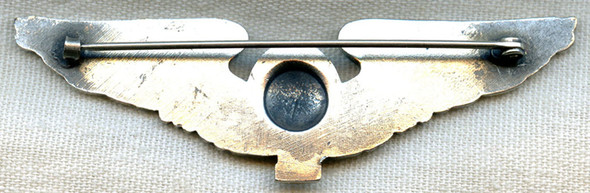 Rare, Beautiful 1920s US Air Corps (USAC) Unmarked Balloon Pilot Wing by Link Co