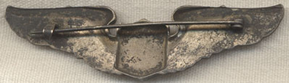 1920s US Air Corps Pilot Wing in Silver-Plated Brass