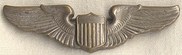 Rare Early 1930s Air Corps Pilot Wing by Meyer