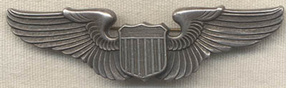 Early WWII Issue USAAF Pilot Wing in Sterling