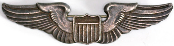 Fabulous Indian Made WWII AAF Pilot Wing in Silver for CBI Theater