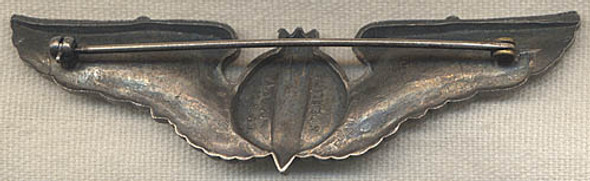 WWII USAAF Bombardier Wing by A.E. Co. in Sterling