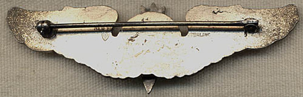 Nice WWII AAF Bombardier Wing in Sterling by Meyer