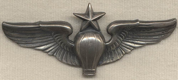 Very Rare WWII Issue Senior Ballon Pilot Wing