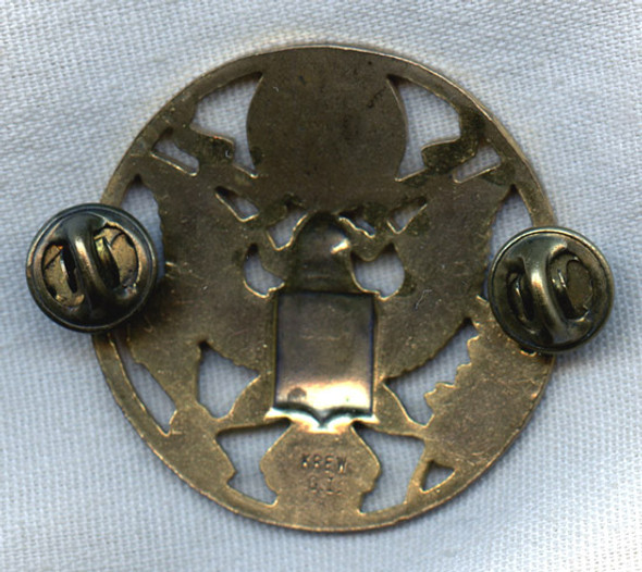 Rare Circa 1947 USAF Enlisted Woman's Hat Badge by Krew<p> NO LONGER AVAILABLE